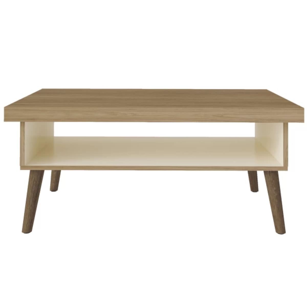 TU MESITA - Mesa de Centro Lukas color NaturalBlanco TU MESITA