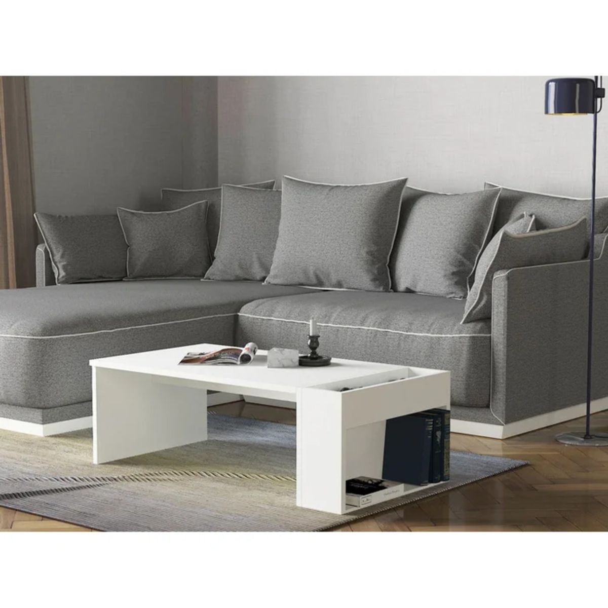 TU MESITA - Mesa de Centro Karim color Blanco TU MESITA