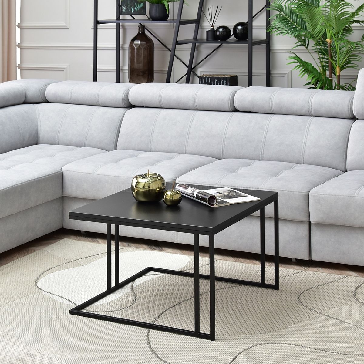 TU MESITA - Mesa de Centro Industrial Gigi color Negro TU MESITA