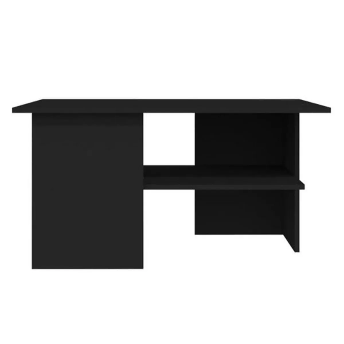 TU MESITA - Mesa de Centro Minimalista Cristel Negro TU MESITA