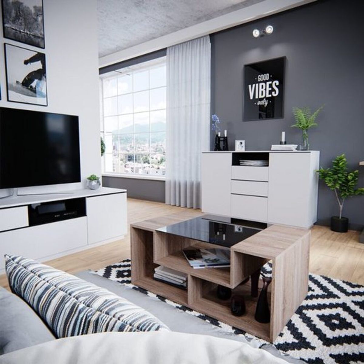 TU MESITA - Mesa de Centro Moderna Deva Duna TU MESITA