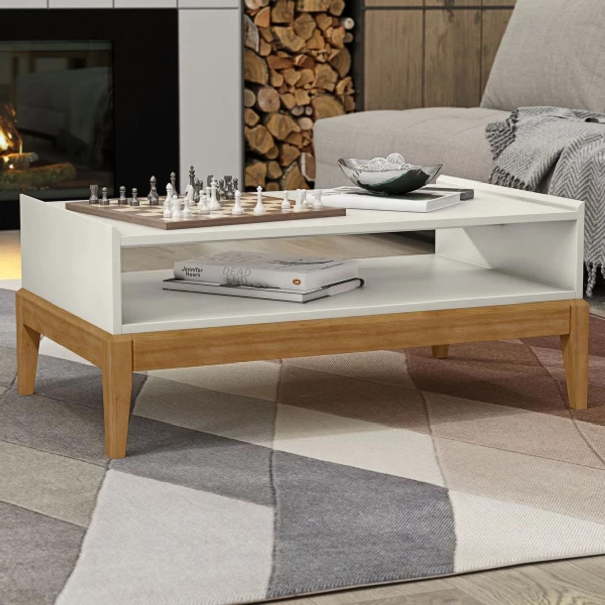 TU MESITA - Mesa de Centro Moderna Milan BlancoHaya TU MESITA