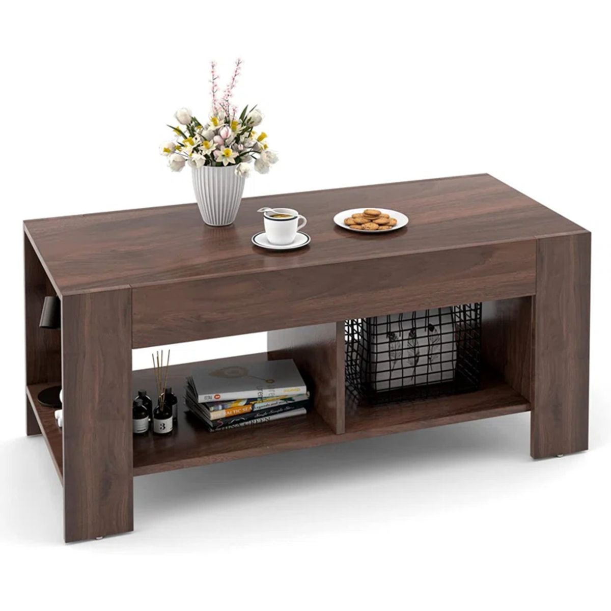 TU MESITA - Mesa de Centro Olympia Marrón TU MESITA