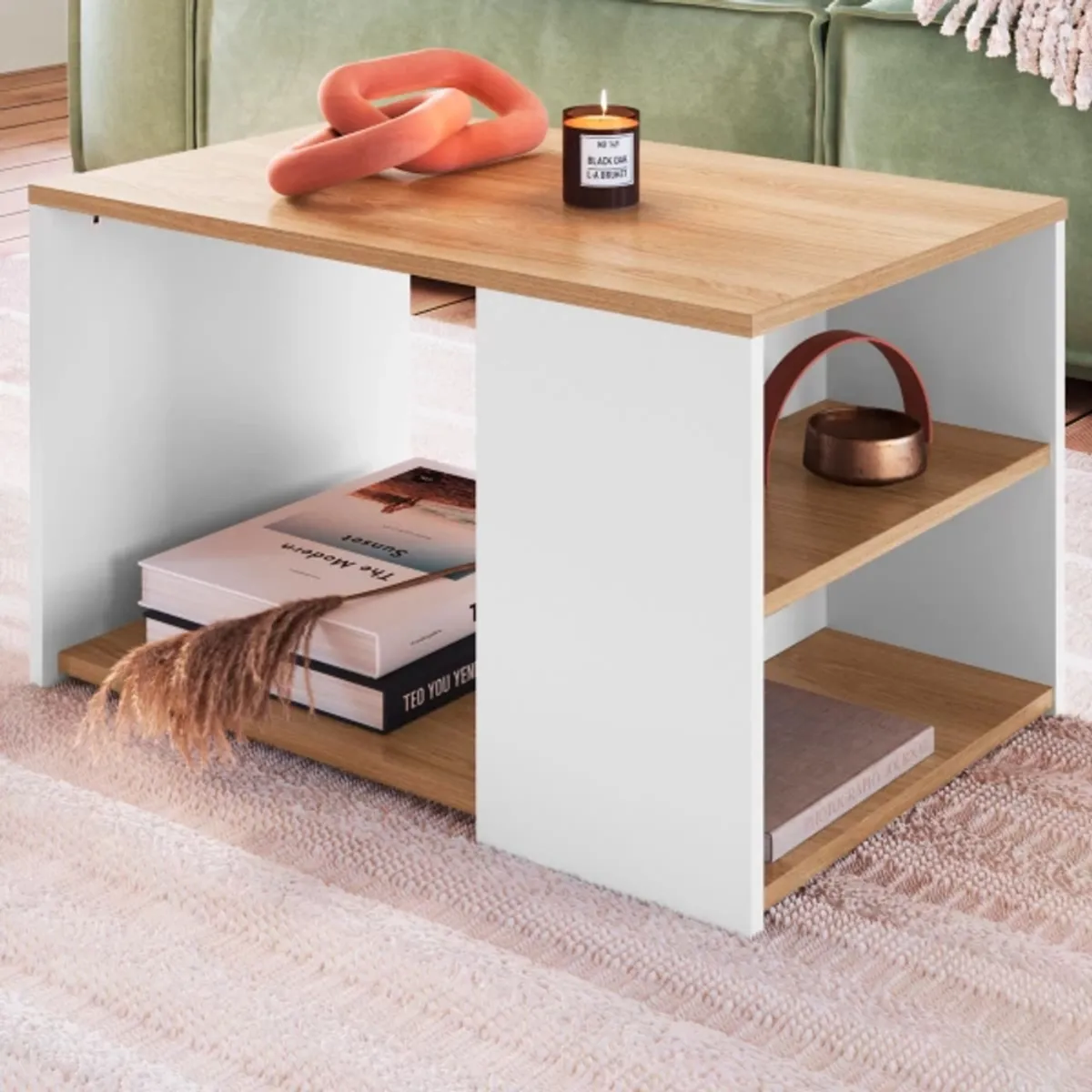 TU MESITA - Mesa de centro Práctica Fogerty color BlancoHaya TU MESITA