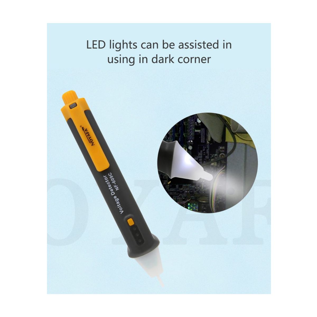 NOYAFA - Detector de Voltaje AC Alta Sensibilidad sin contacto NOYAFA