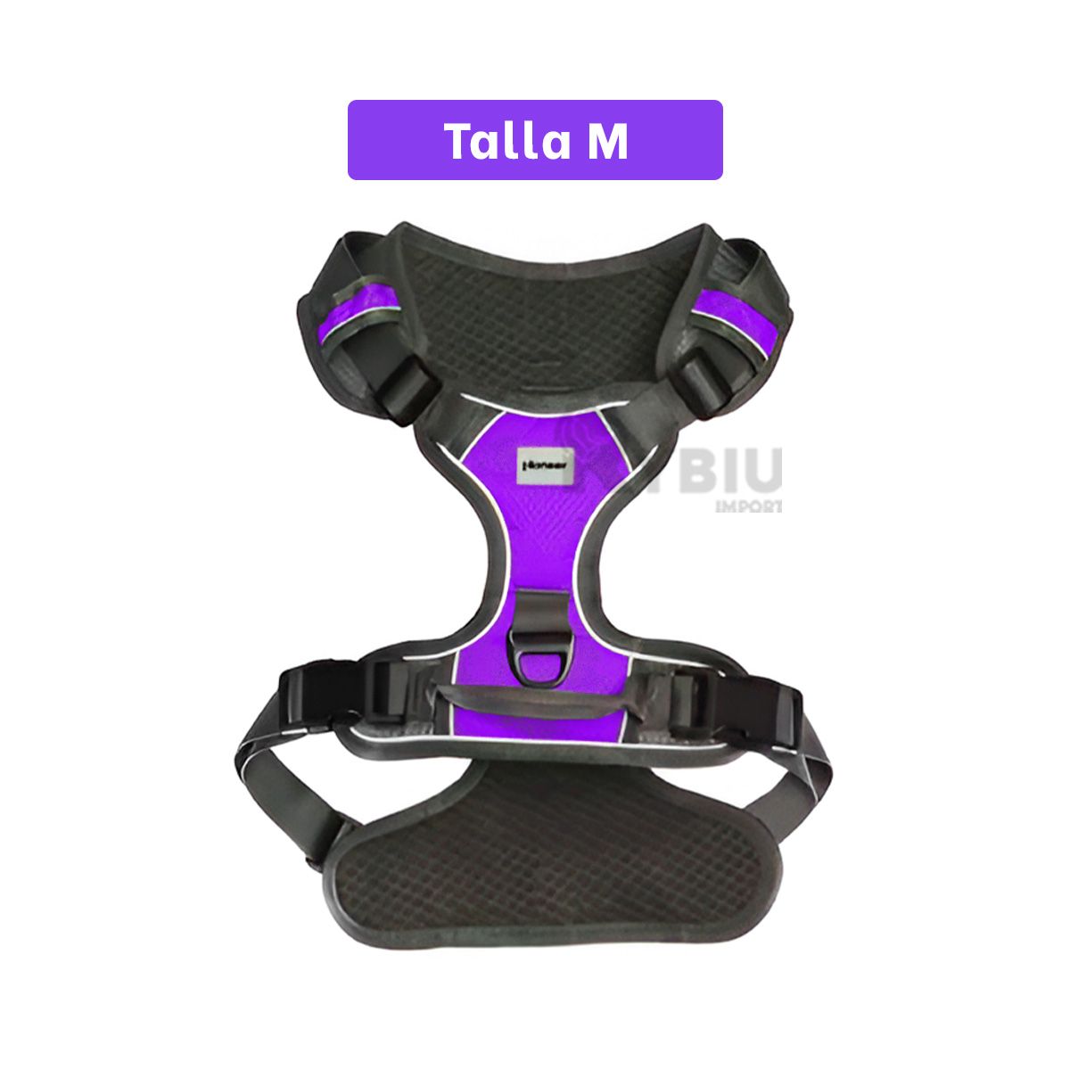 RYBIU IMPORT - Correa para Dog Funcional en Talla M Morado Y+Gift Stickers