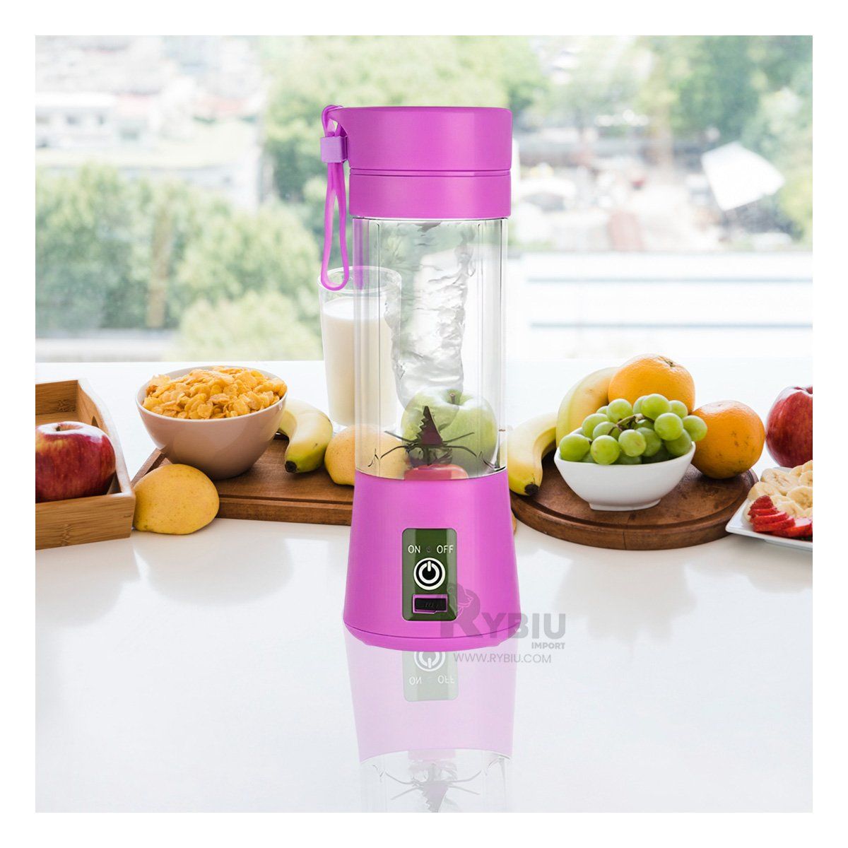 RYBIU IMPORT - Batidora Convencional de Color Lila Y+Gift Stickers