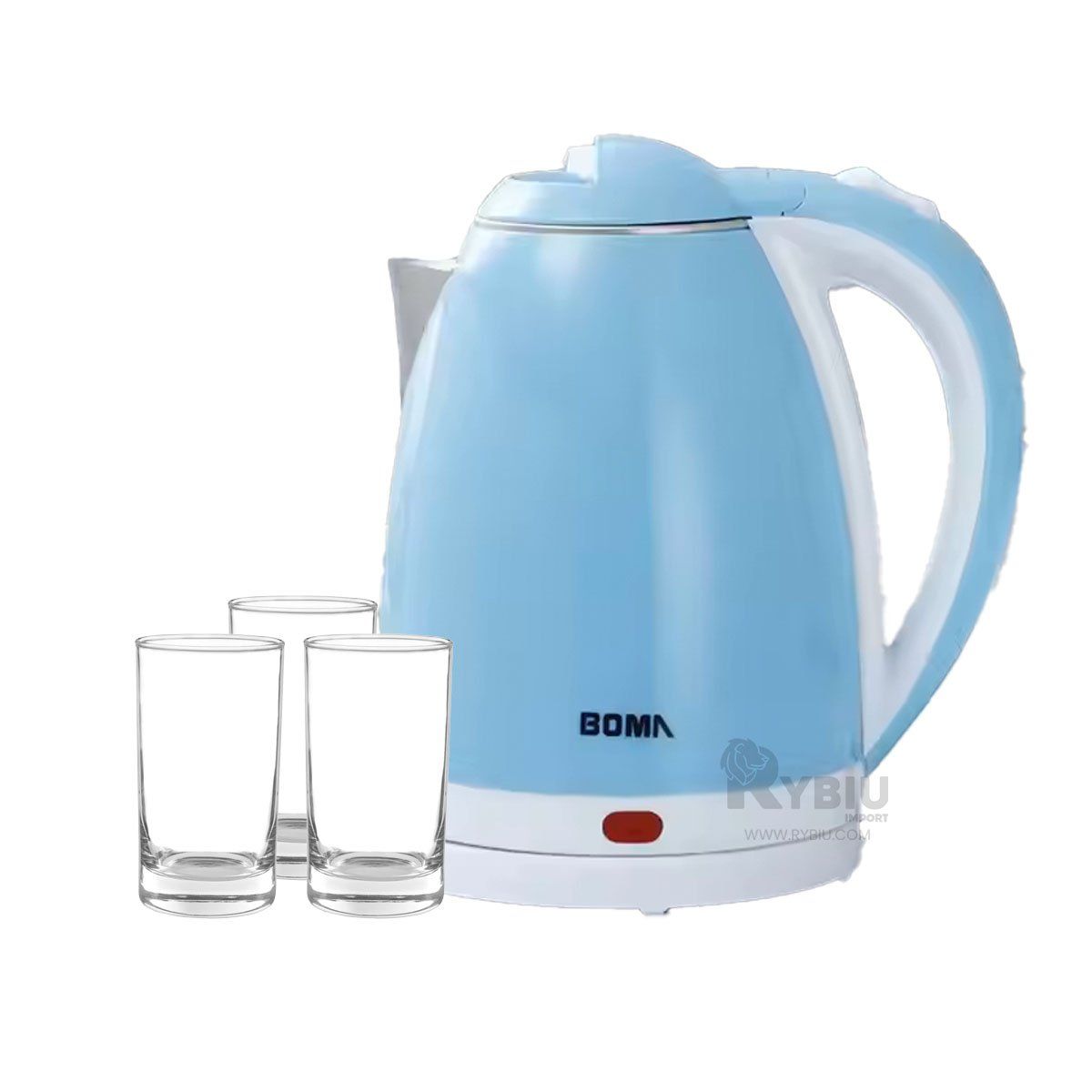 GENERICO - Tetera de Conexion de 2L en Color Celeste Y+Gift MiniAgenda