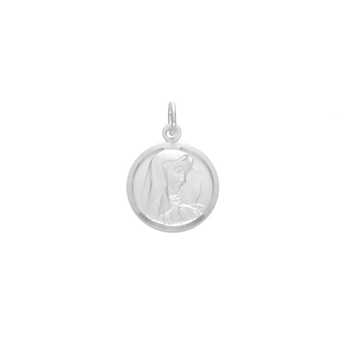 SANTORAL - Dije Medalla Virgen La Dolorosa 17mm - Plata