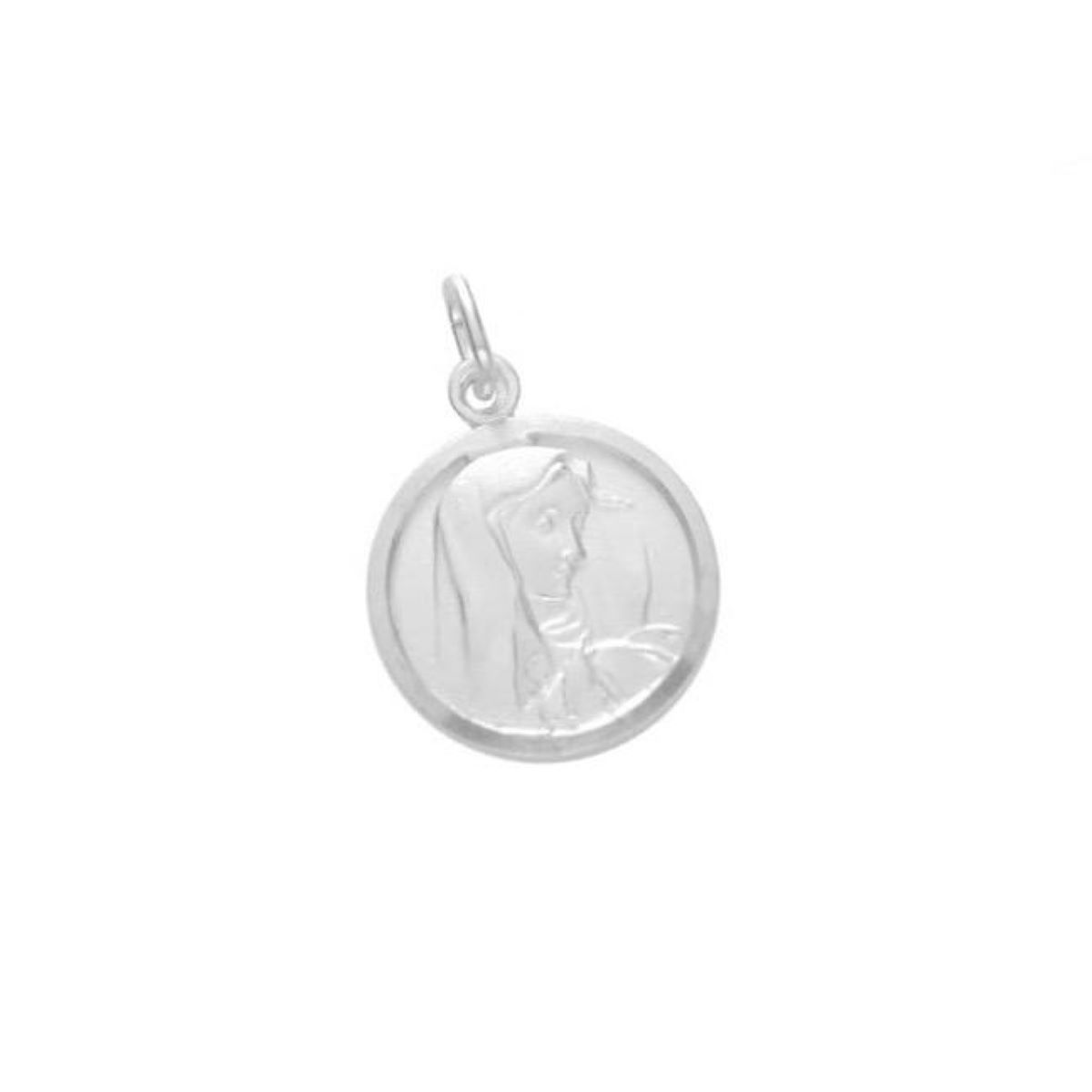 SANTORAL - Dije Medalla Virgen La Dolorosa 17mm - Plata