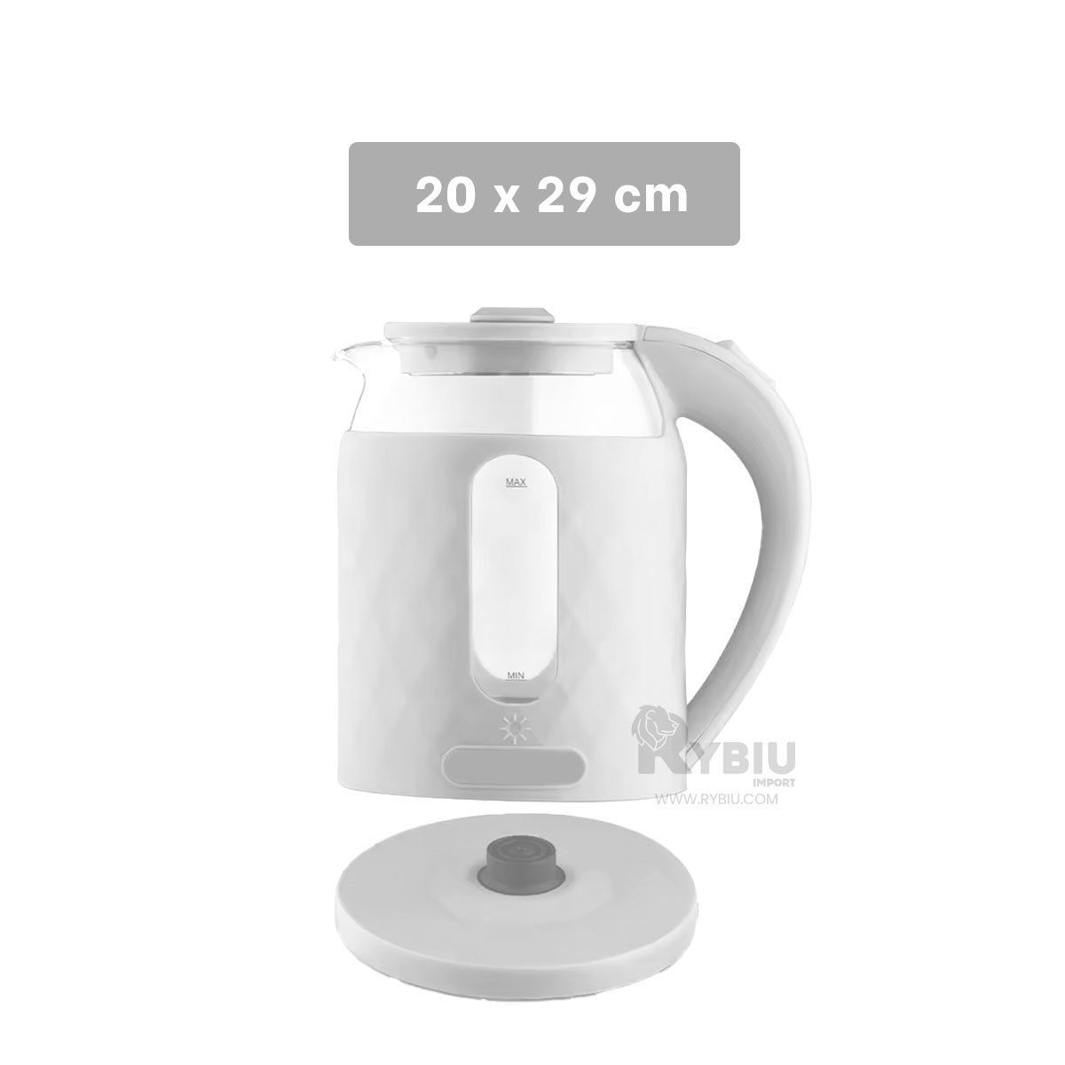 GENERICO - Calentador de Gran Capacidad 2L en Blanco Y+Ligas de Regalo