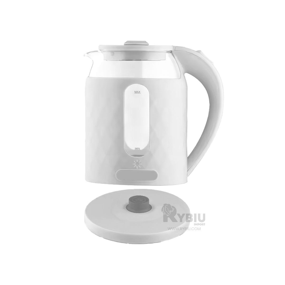 GENERICO - Calentador de Gran Capacidad 2L en Blanco Y+Ligas de Regalo