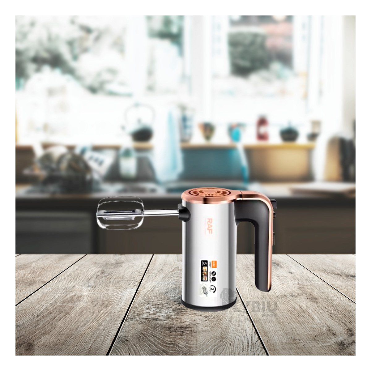 GENERICO - Batidora para Pasteles en Color Plateado Y+Papel de Regalo