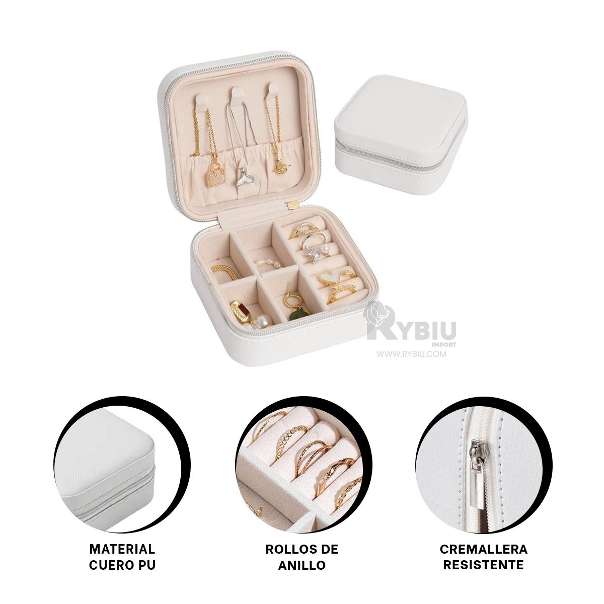 GENERICO - Alhajero Compacta en Color Blanco Y+Post-it Adhesivos