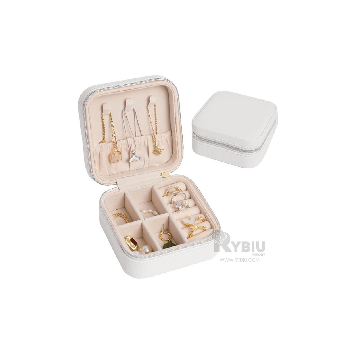 GENERICO - Alhajero Compacta en Color Blanco Y+Post-it Adhesivos