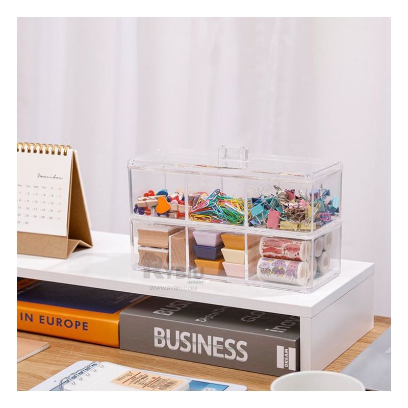 GENERICO - Caja de Orden para Labiales Multinivel Y+Regalo Stickers