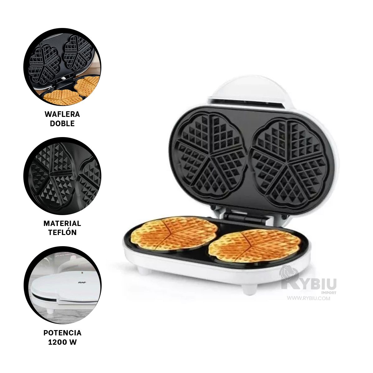 GENERICO - Tostadora de Panqueques en Blanco Y+Regalo Agendita