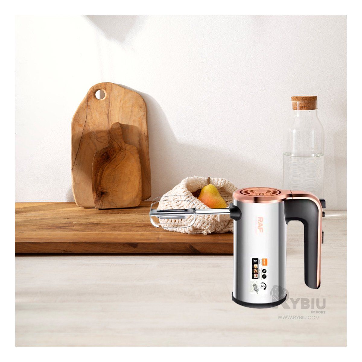 GENERICO - Batidora con Motor Silencioso en Plateado Y+Papel de Regalo