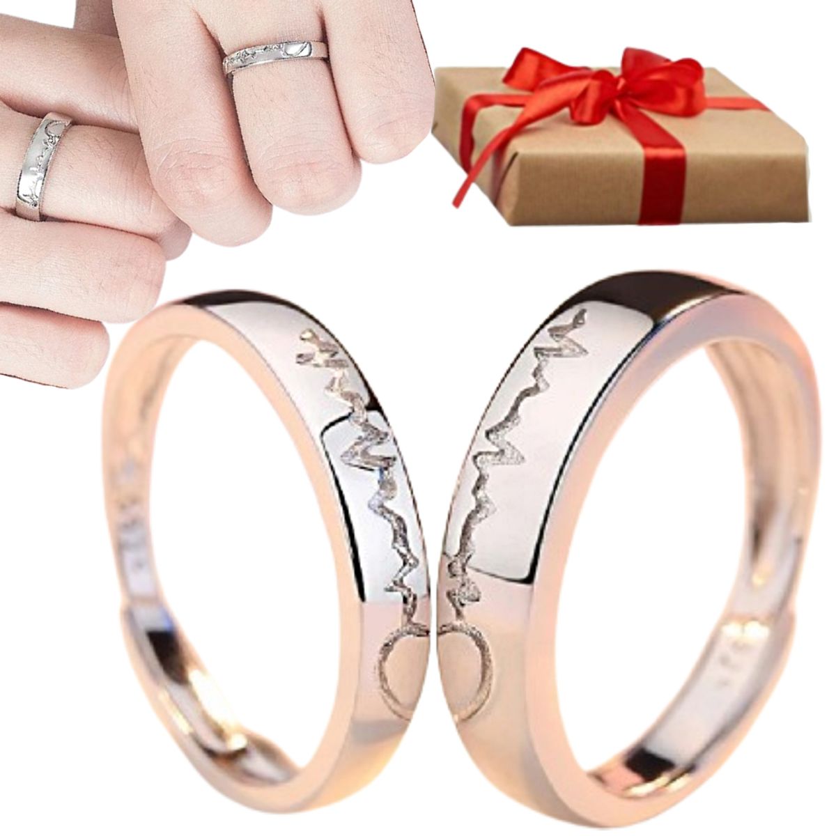 NO LOGO - Anillo Para Pareja - Regalo Enamorados novios