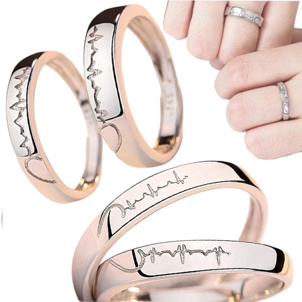 NO LOGO - Anillo Para Pareja - Regalo Enamorados novios