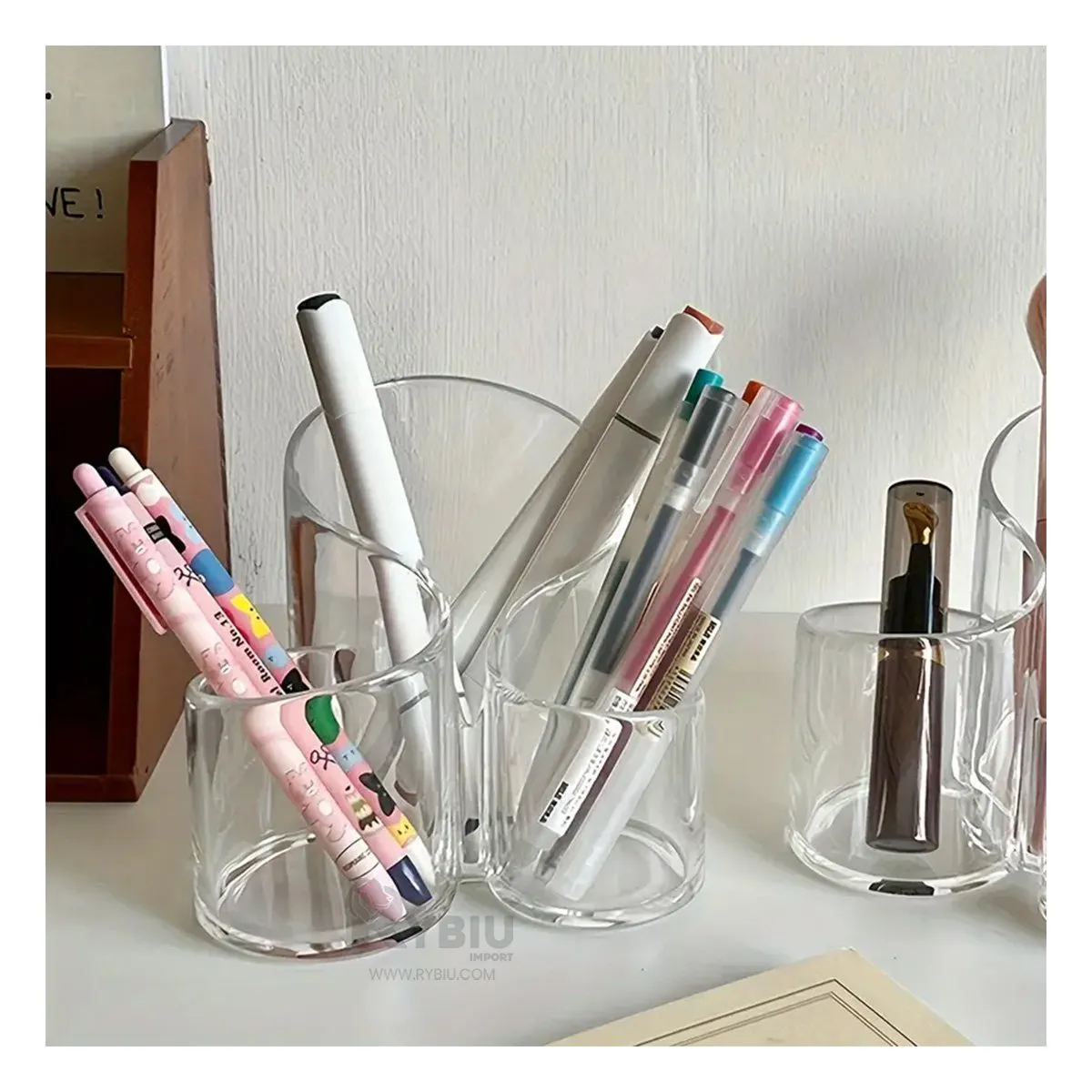 GENERICO - Organizador de Maquillaje en Transparente Y+Papel de Regalo