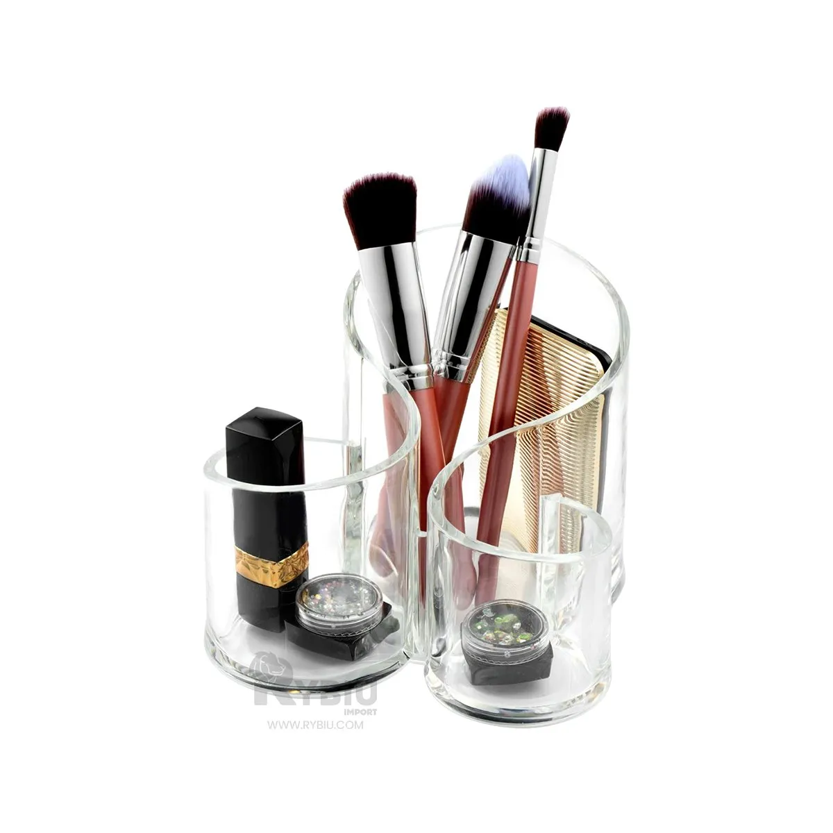 GENERICO - Organizador de Maquillaje en Transparente Y+Papel de Regalo