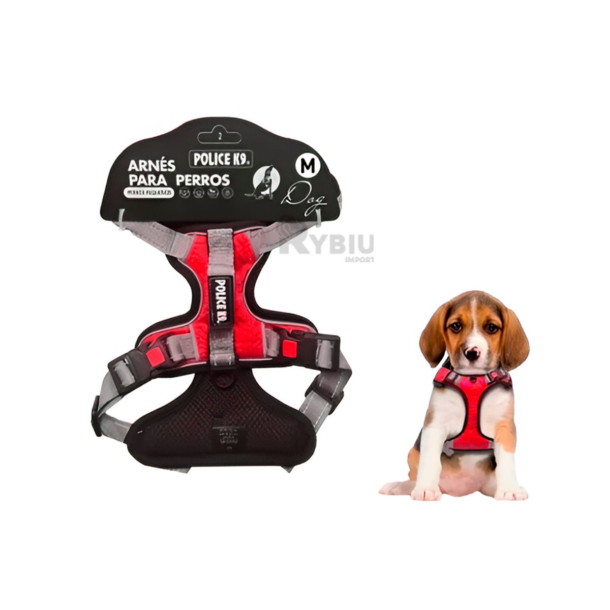 RYBIU IMPORT - Arnes para Entrenar Perritos Talla S Rojo Y+Regalo Stickers