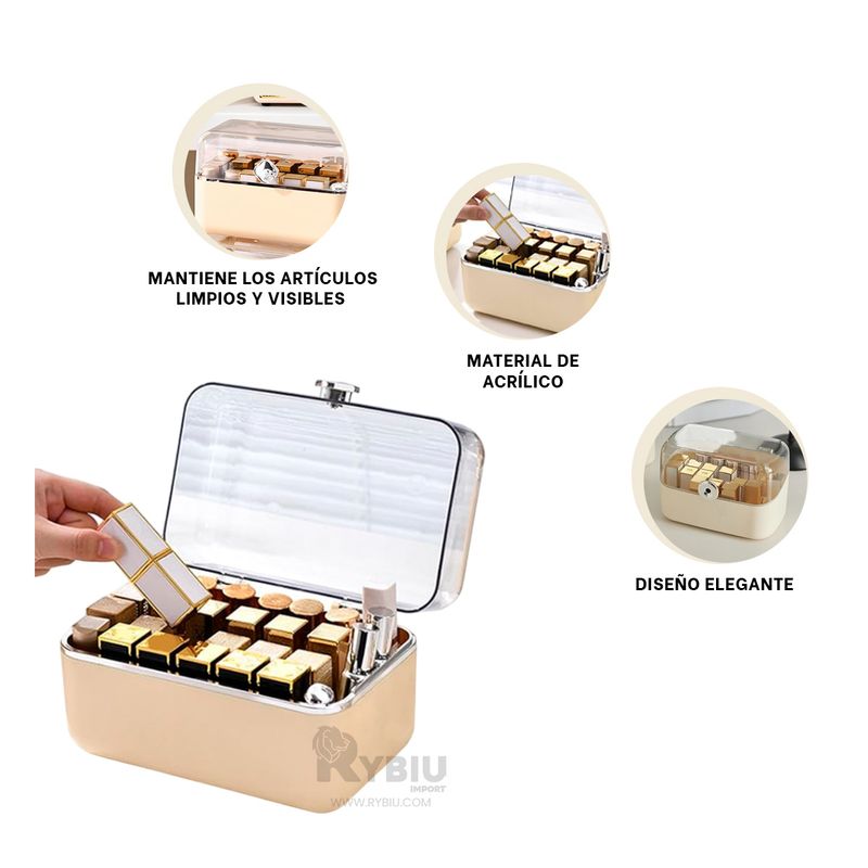 GENERICO - Organizador 13x19x145 cm en Beige Y+Gift Stickers