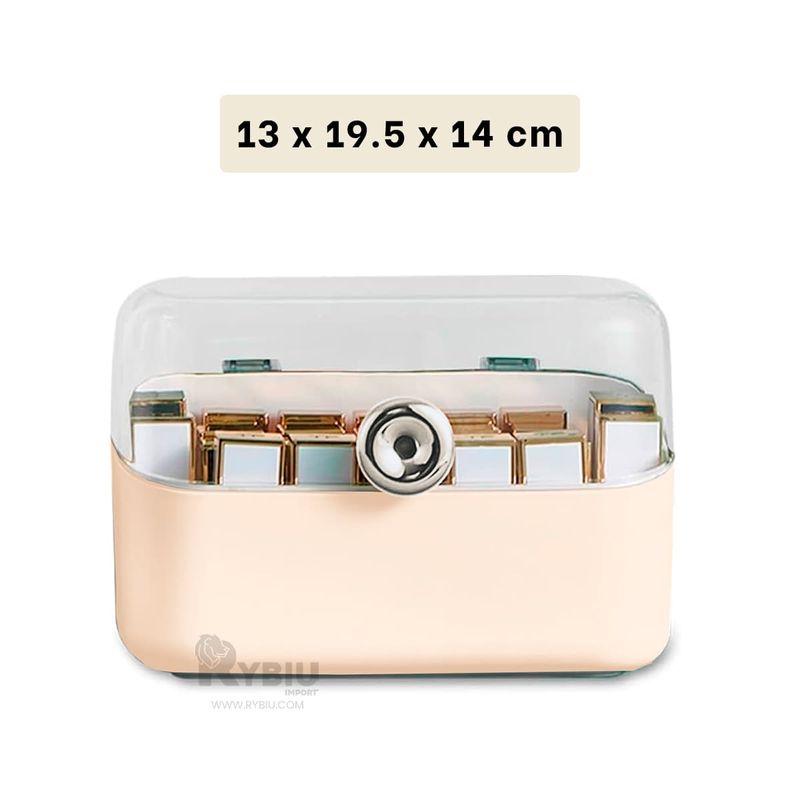 GENERICO - Cofre muy Resistente en Beige Y+Regalo Ligas para Peinar