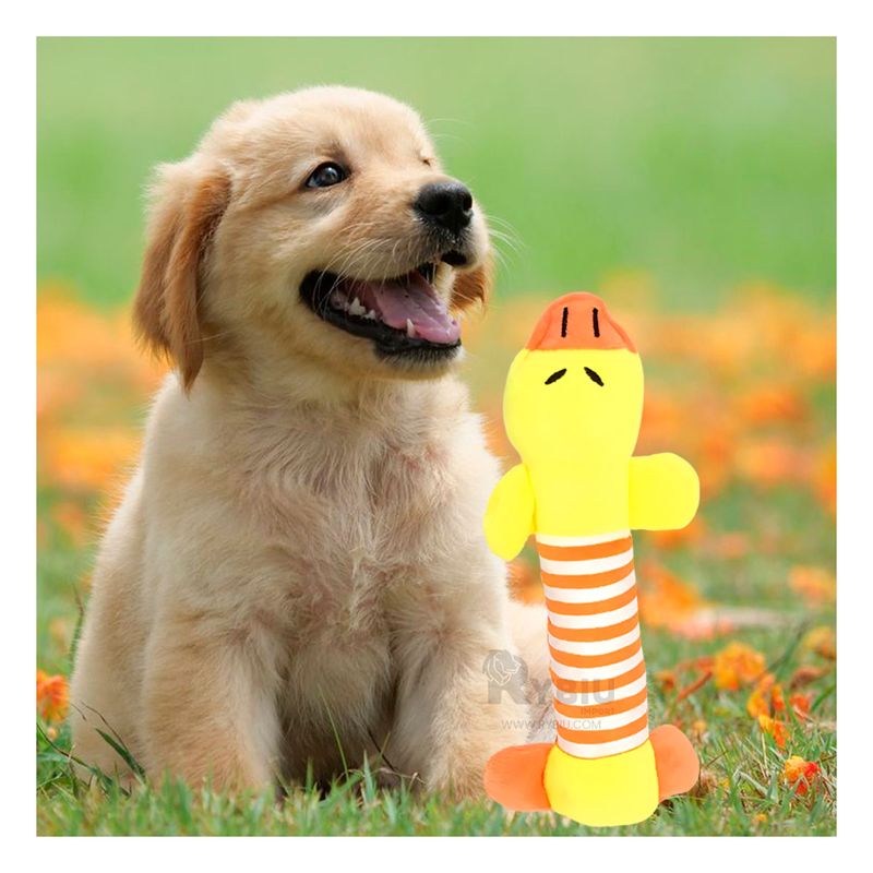 RYBIU IMPORT - Juguete Forma de Pato Amarillo con Naranja Y+Papel de Regalo
