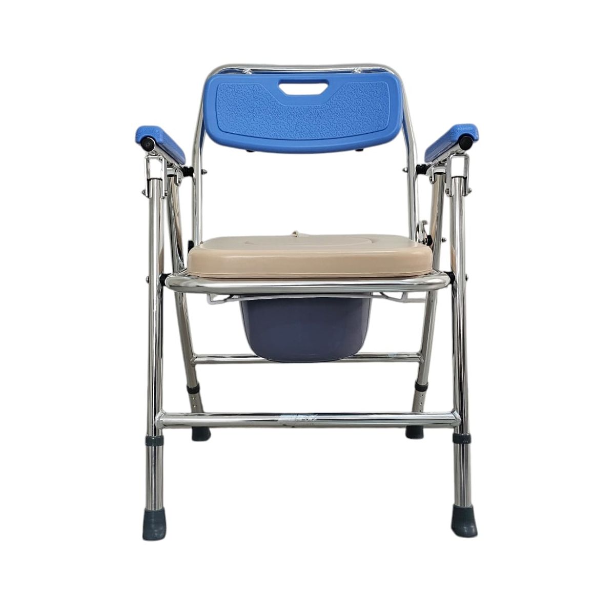 GENERICO - Silla Inodoro Portátil de Aluminio con Asiento Acolchado