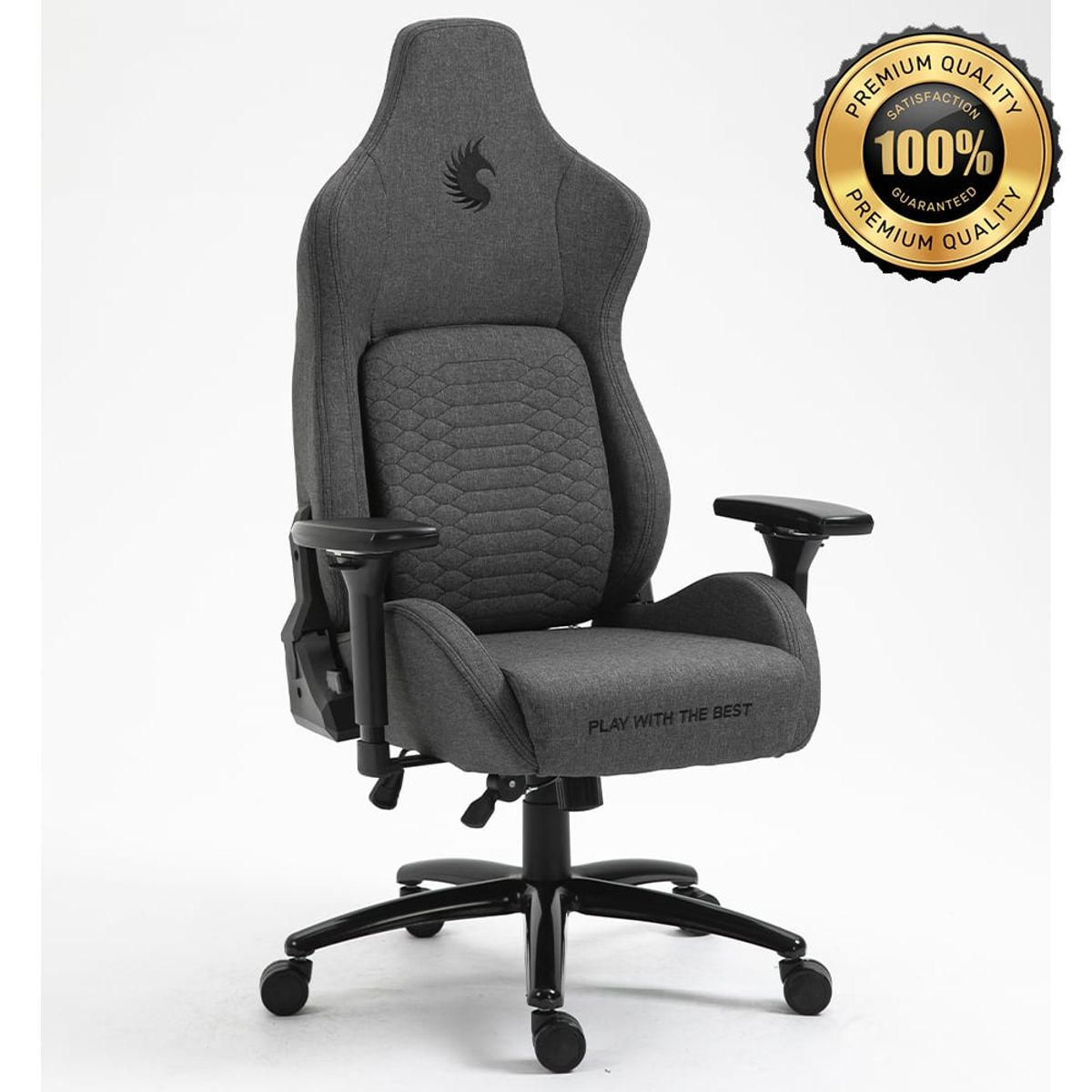 DREIZT - Silla Gamer Dreizt Titan Series Gris Premium Almohadilla Inteligente