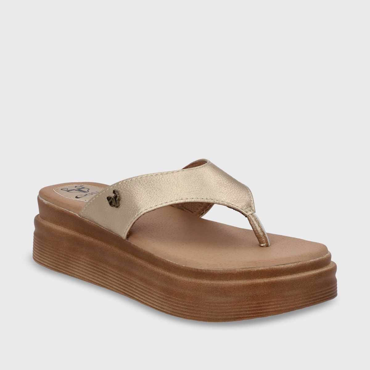 GOTTA - Sandalia Plataforma Dorada Mujer 43011 Gotta