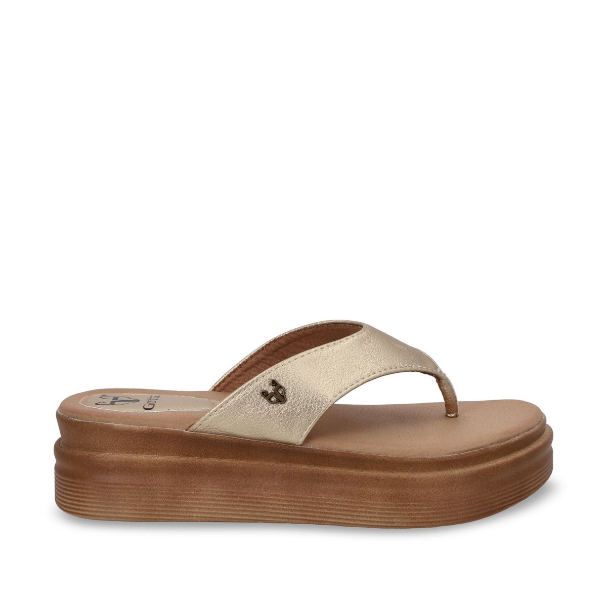 GOTTA - Sandalia Plataforma Dorada Mujer 43011 Gotta