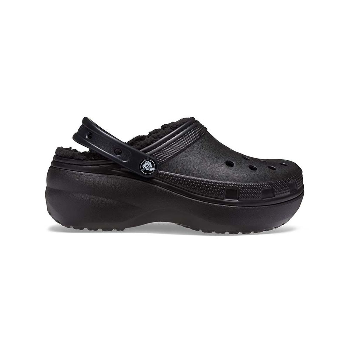 CROCS - Zuecos CROCS Platform Lined Clog W Black Mujer