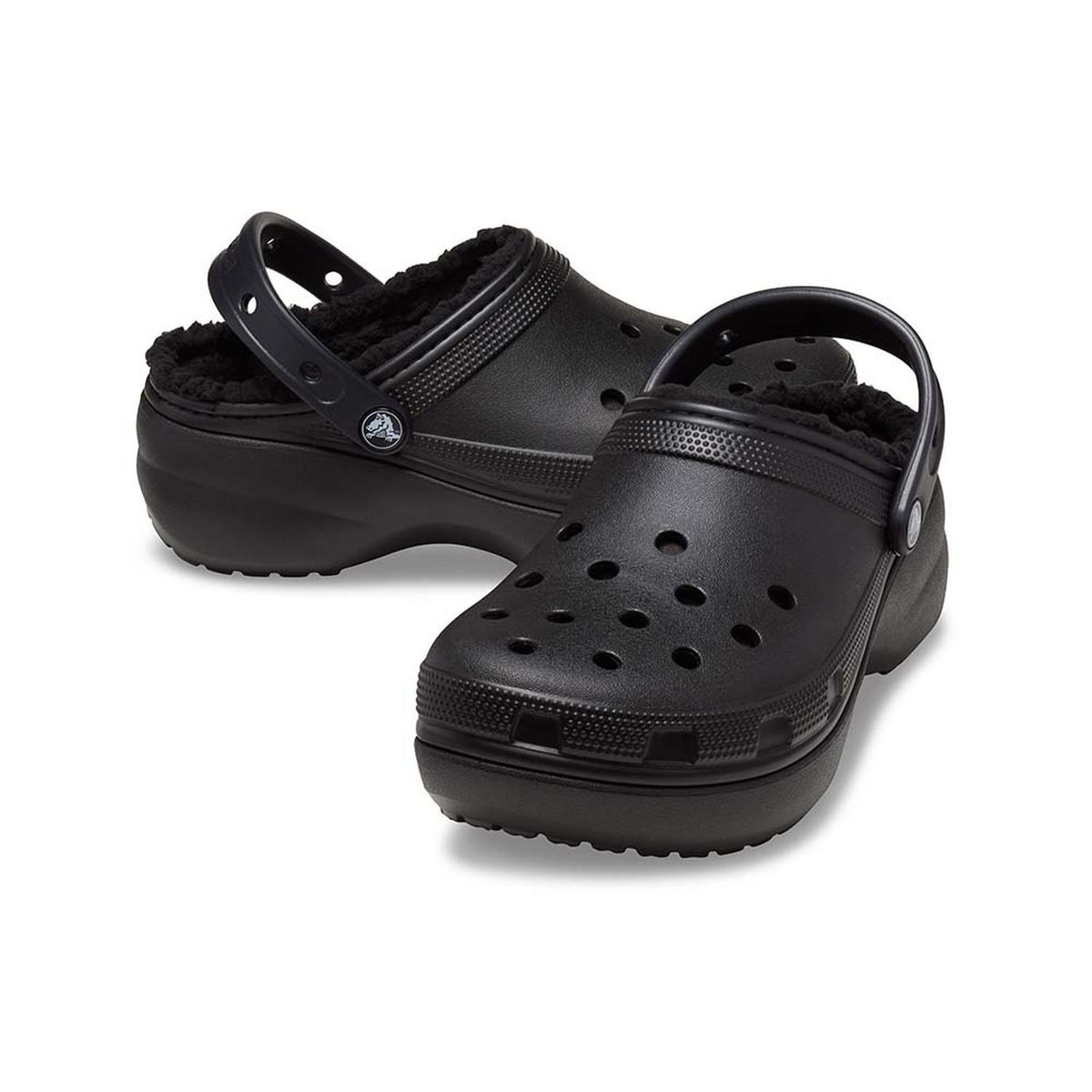 CROCS - Zuecos CROCS Platform Lined Clog W Black Mujer