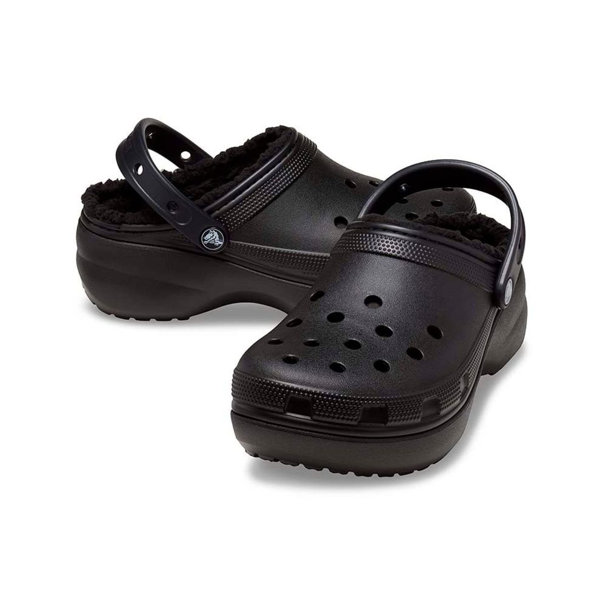 CROCS - Zuecos CROCS Platform Lined Clog W Black Mujer