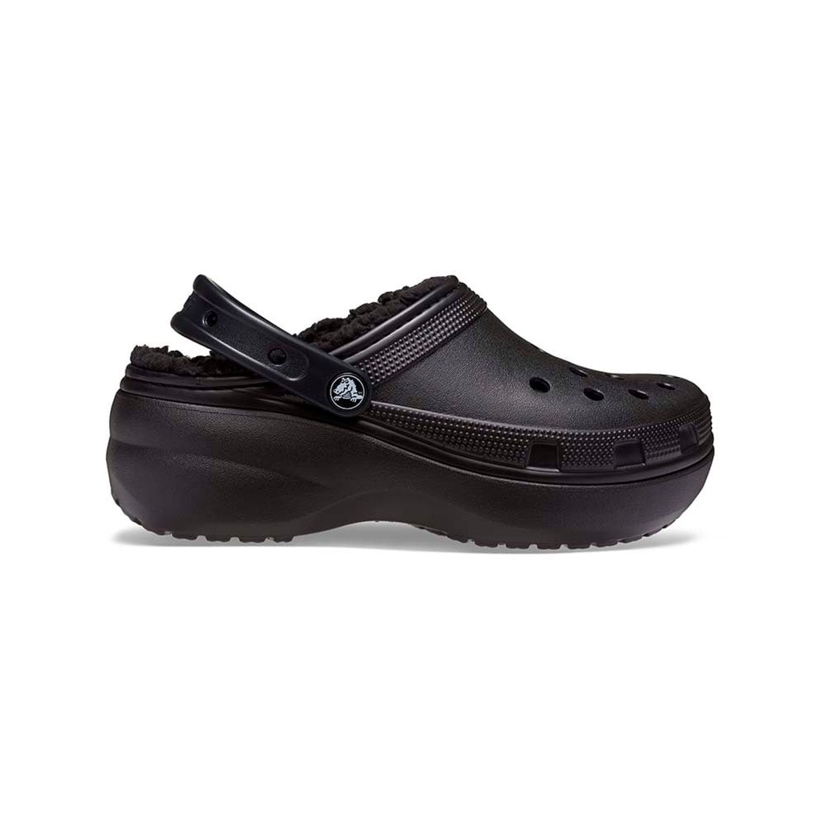 CROCS - Zuecos CROCS Platform Lined Clog W Black Mujer
