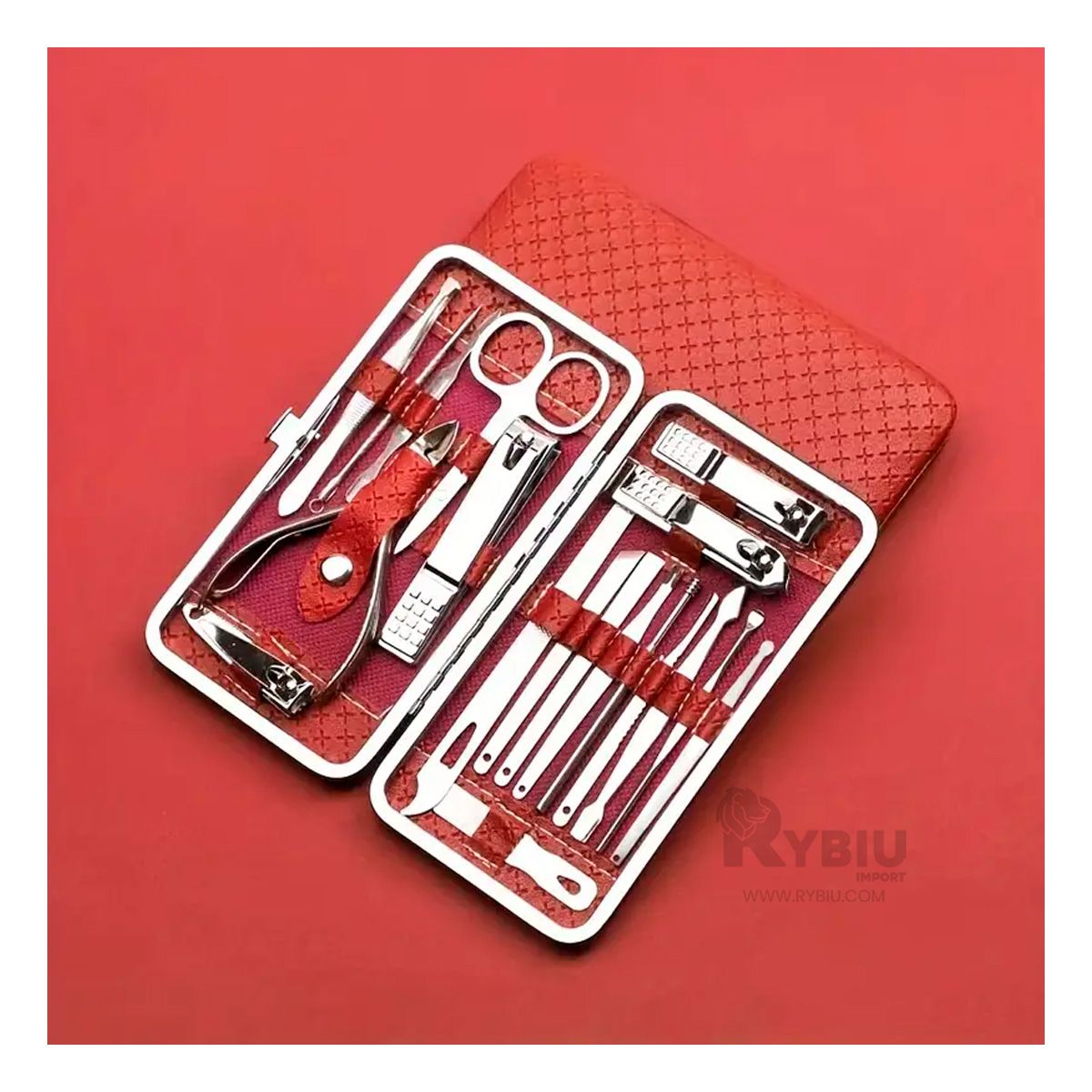 GENERICO - Set de Pedicure Duradero en Color Rojo Y+Papel de Regalo