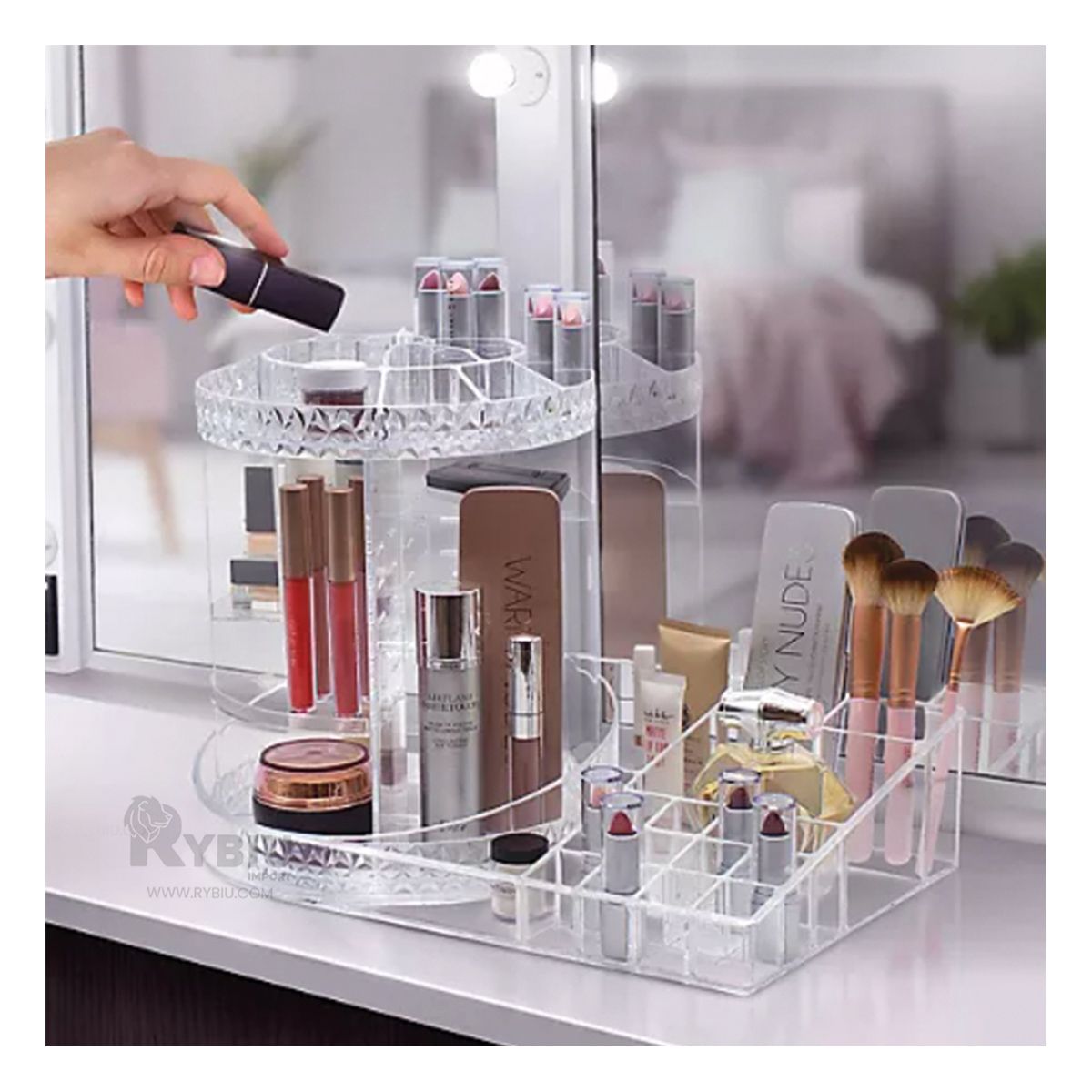 GENERICO - Soporte para Labiales Base Cuadrada Y+Ligas de Regalo