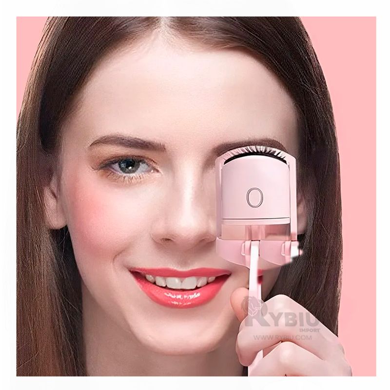 GENERICO - Rizador de Pestañas Electrico Tono Rosado Y+Papel de Regalo