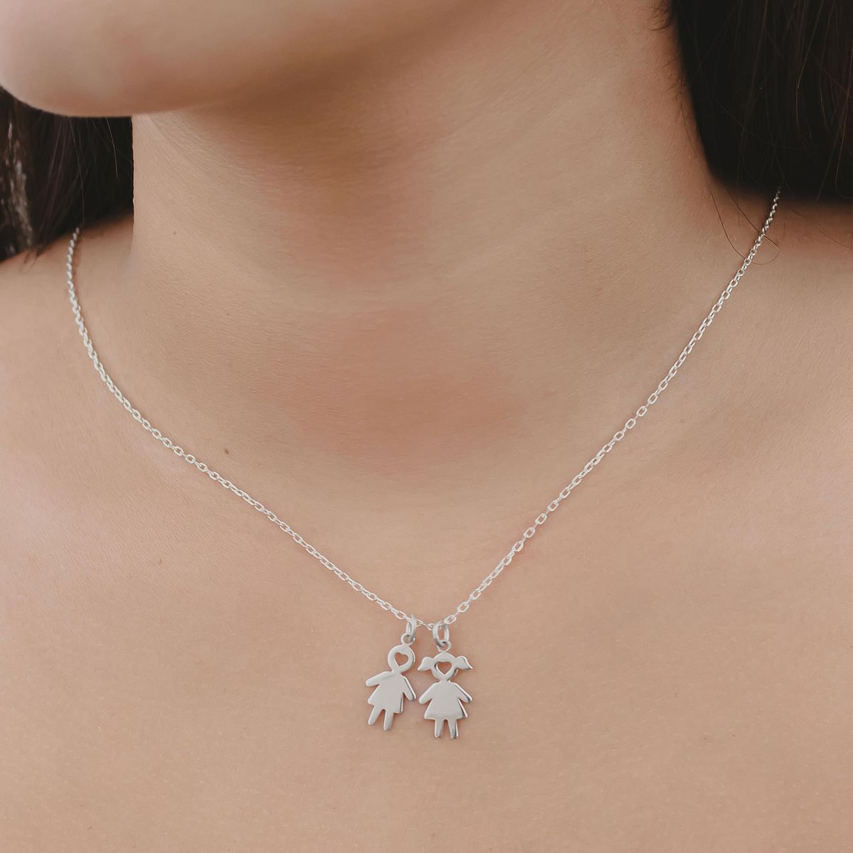 NATHALIE BIRD - COLLAR NIÑOS LOVE NIÑA NIÑO SILVER