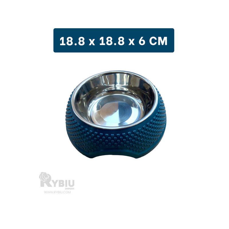 GENERICO - Recipiente Bonito en Azul Oscuro Y+Regalo Ligas para Peinar