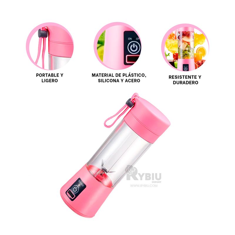 RYBIU IMPORT - Batidora Practica y Elegante Tono Rosado Y+Regalo Agendita