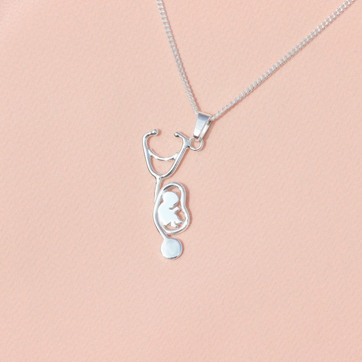 LUYA JOYERÍA - Collar estetoscopio y bebé de Luya