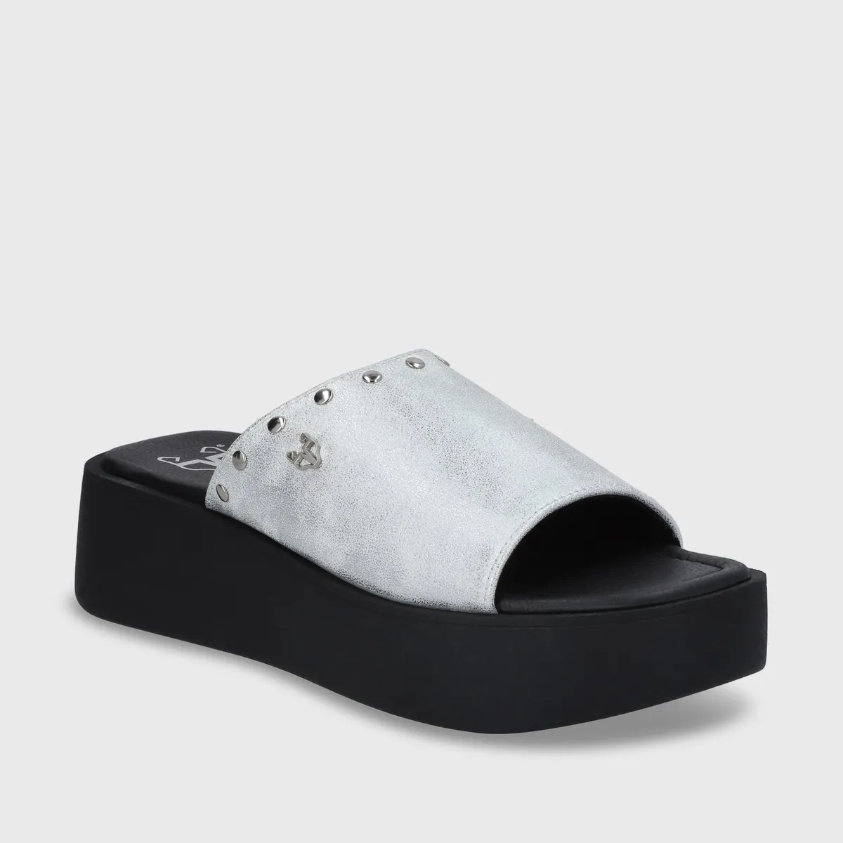 GOTTA - Sandalia Plataforma Plateada Mujer 53730 Gotta