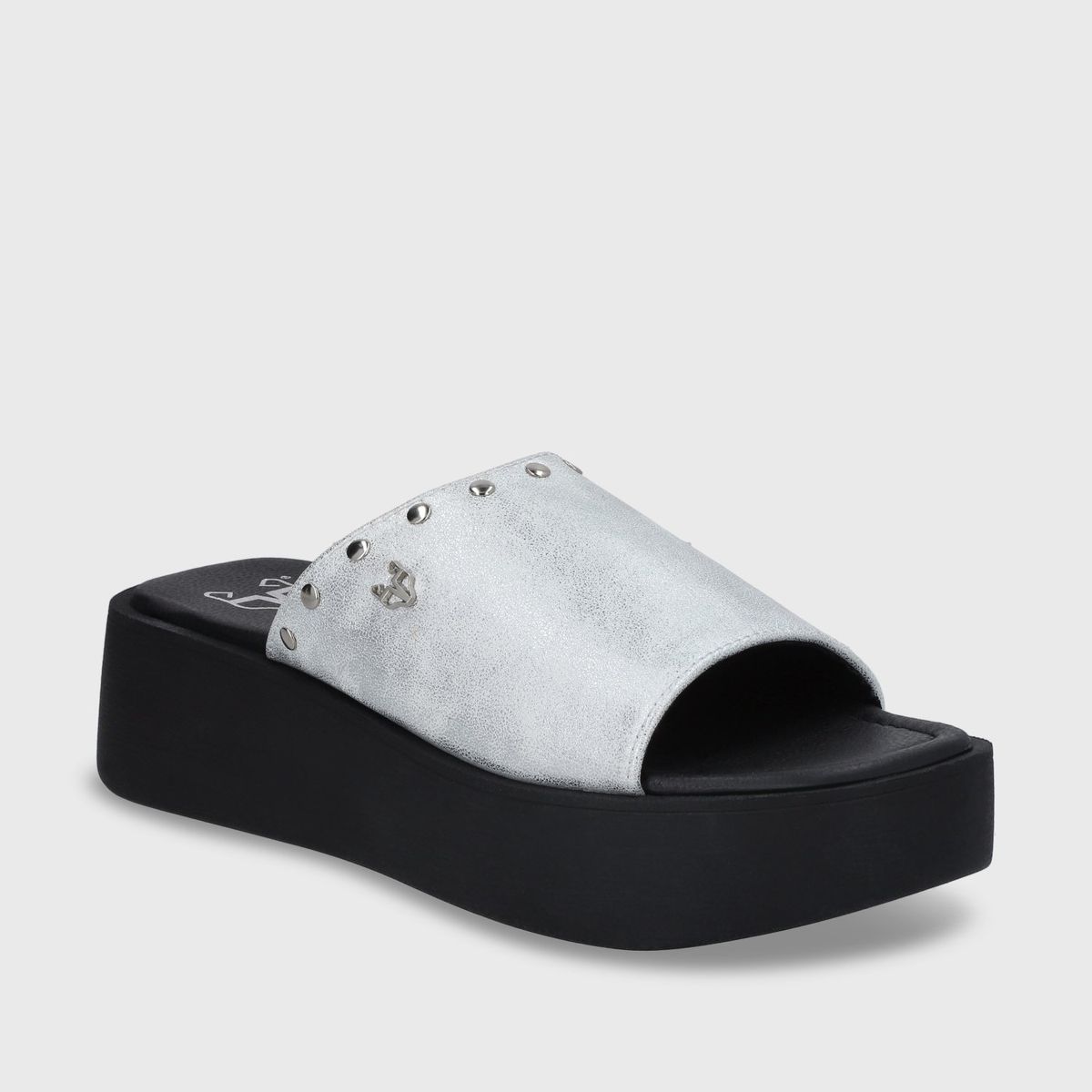 GOTTA - Sandalia Plataforma Plateada Mujer 53730 Gotta