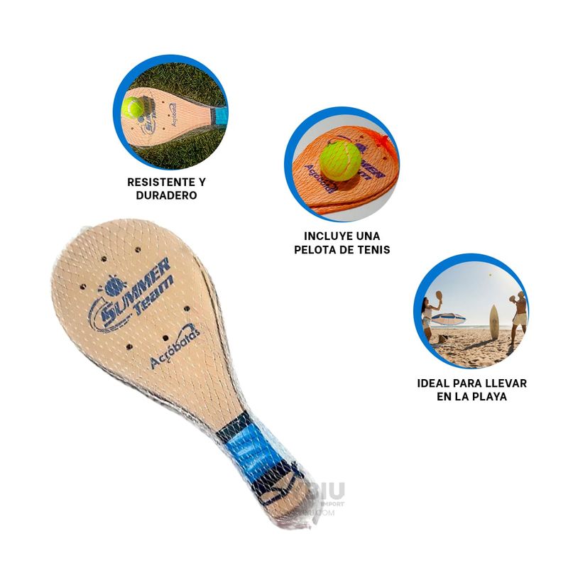 GENERICO - Raquetas Practicas y Duras en Beige Y+Regalo Agendita