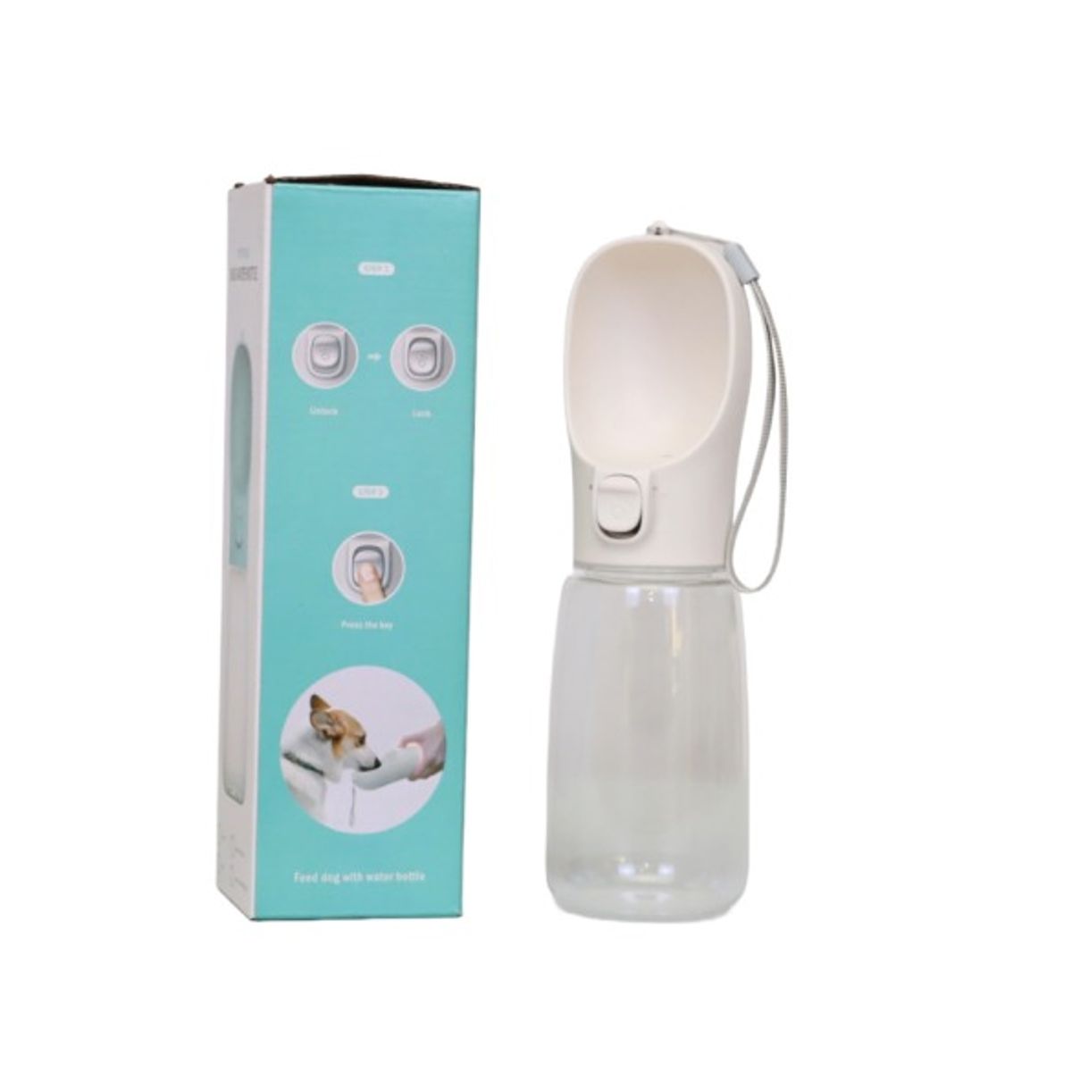 GENERICO - BOTELLA DE AGUA PARA PERROS - BEBEDERO DE MASCOTA