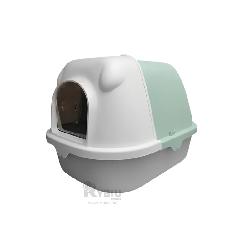 GENERICO - Caja de Arena para Gatos Verde y Plomo Y+Gift MiniAgenda